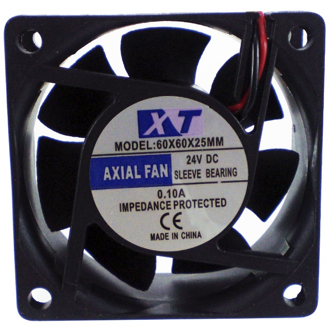 Ventola 24V 60mm Bronzina Raffreddamento PC GPU Chipset Ventilatore Raffreddamento 60x60x25mm 24V, Cuscinetti Bronzine - Per PC, Schede, Chipset Ventola 60mm Bronzine - Foto 7