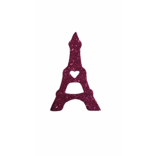 Aplique Glitter Ladybug Torre Eiffel - 5 Un