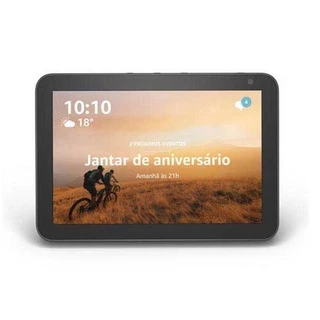 Amazon Echo Show 8 Smart Speaker 3 geração com Alexa, display integrado de 8" charcoal 110V/240V