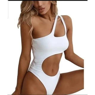 Body Maiô Feminino Recorte Lateral Suplex Um Ombro Só