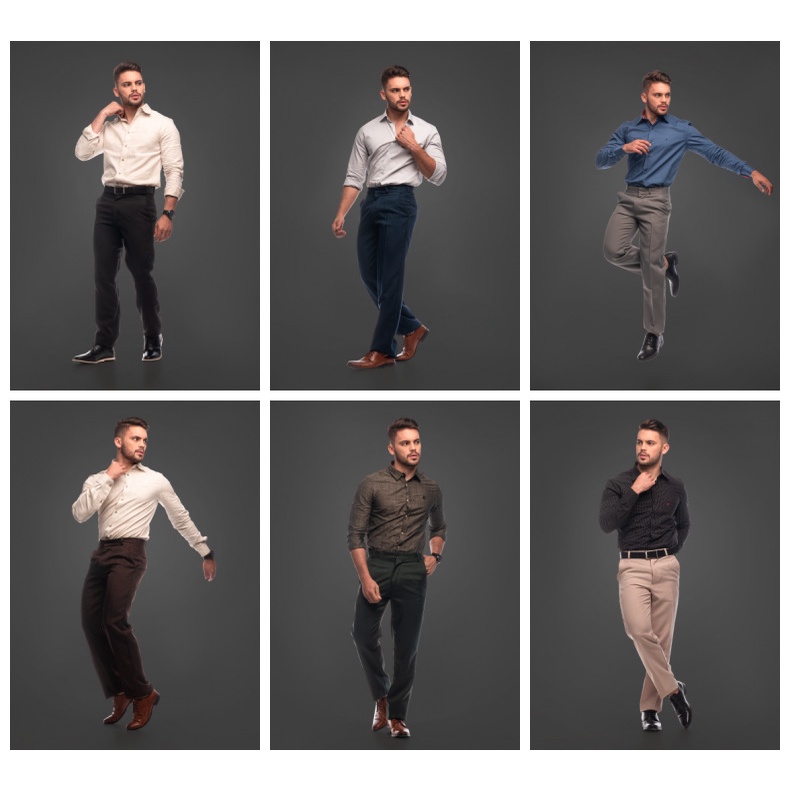 Calça social masculina oxford modelagem clássica