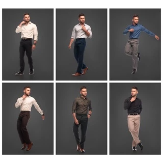 Calça social masculina oxford modelagem clássica