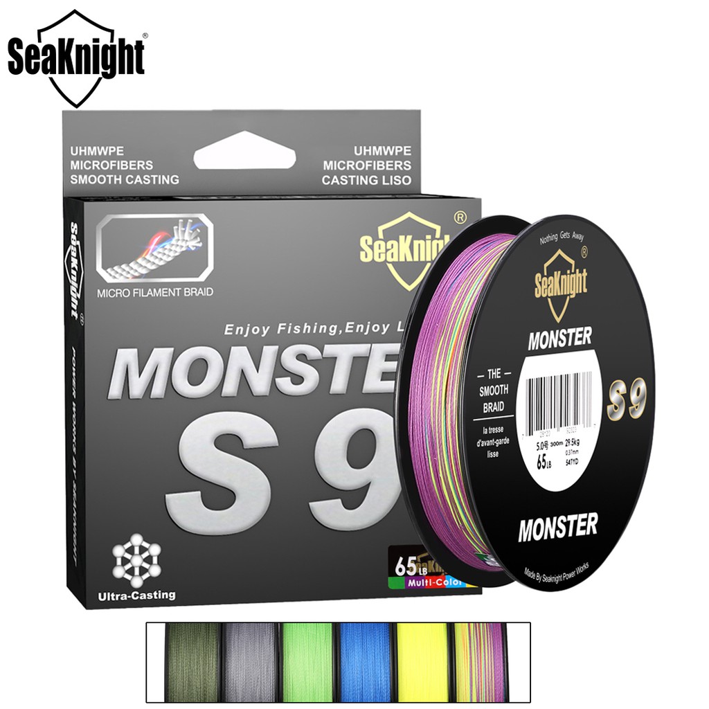 SeaKnight S9 9 Strands Braided Fishing Line 300M PE Multifilament