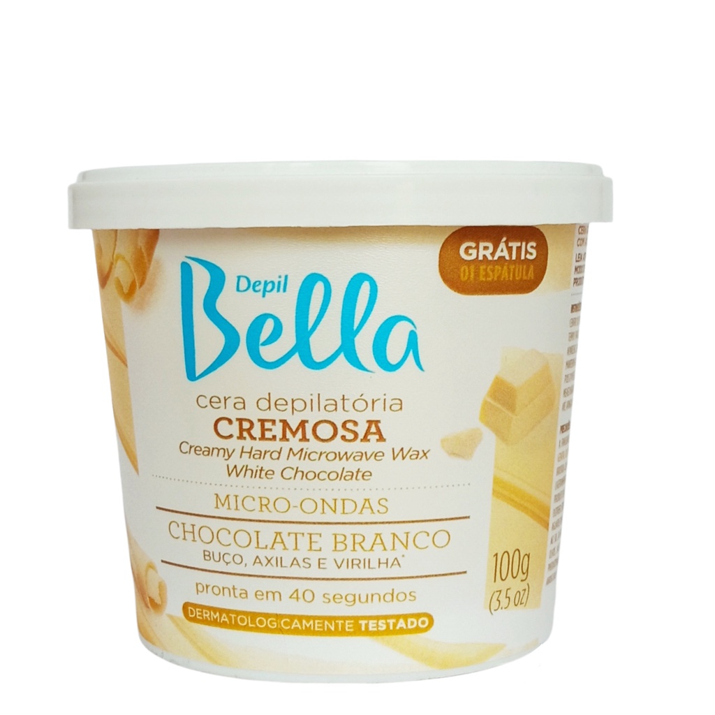 Cera Depilatória P/ Buço Axilas Virilha Chocolate Branco Depil