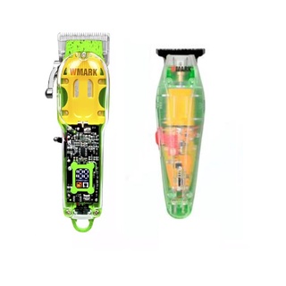 Máquina de cortar cabelo NG 308/408 + Acabamento Wmark Ng 202 Verde