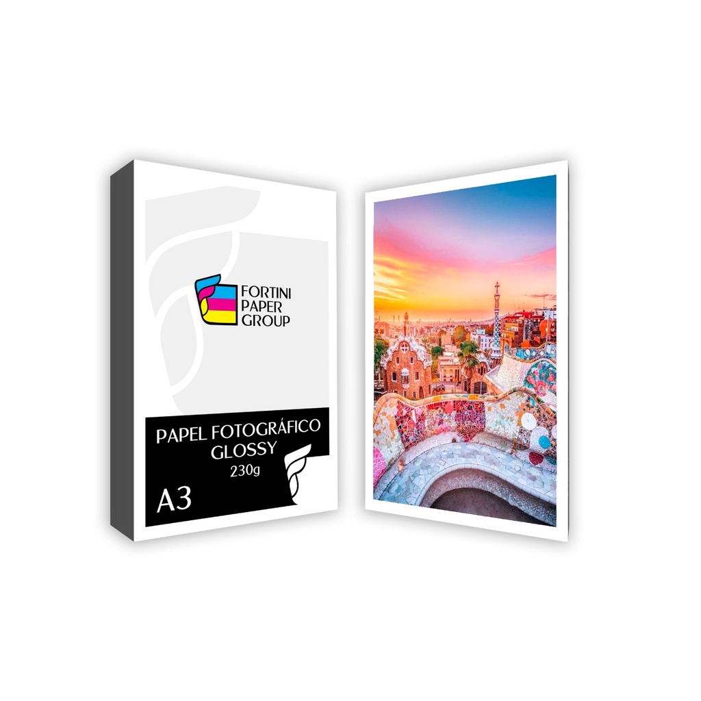 60 Folhas Papel Fotográfico 230g Glossy Brilhante A3 Premium Line A Prova Dágua P Impressão 4447