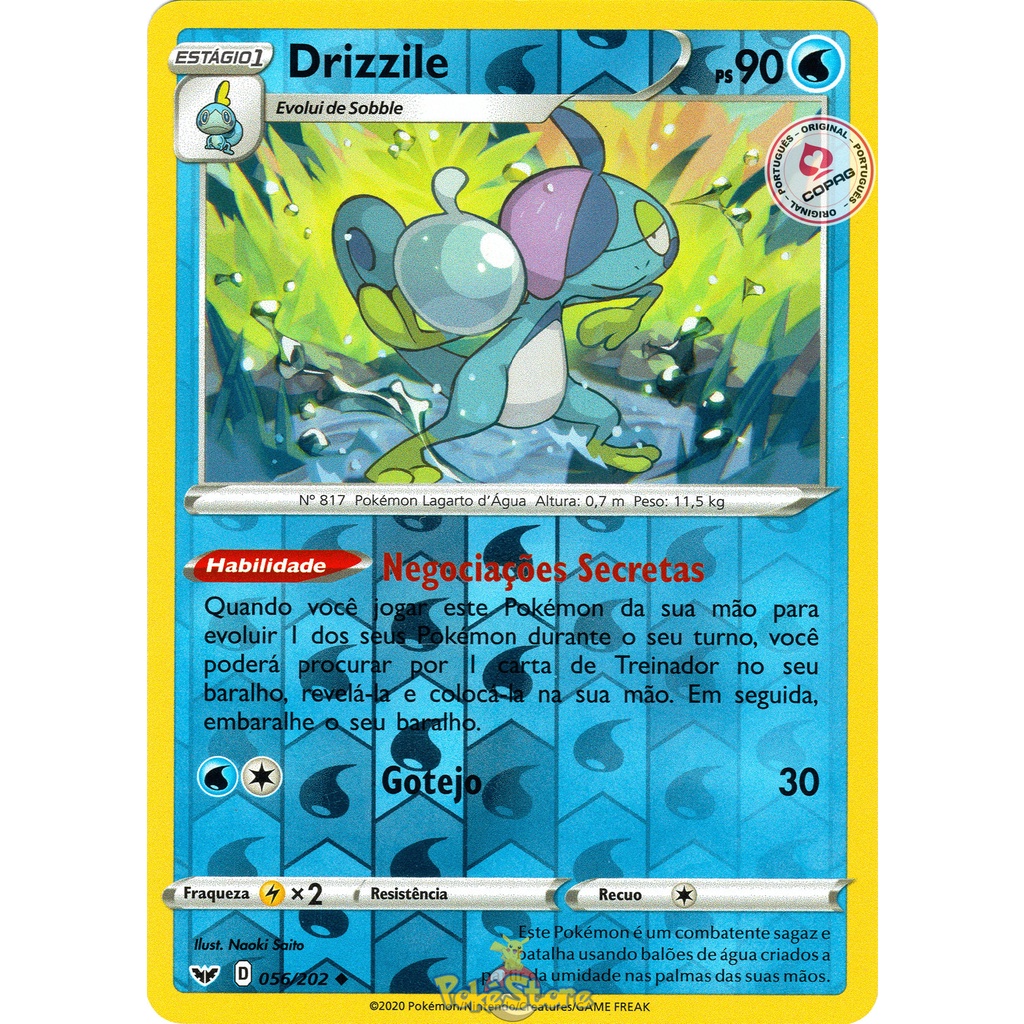 drizzile pokemon card value Carta Reverse Português 056/202 Original Espada e Escudo - Pronta Entrega Listed cards may have imperfections. Drizzile 040/132 - ME01: Mega