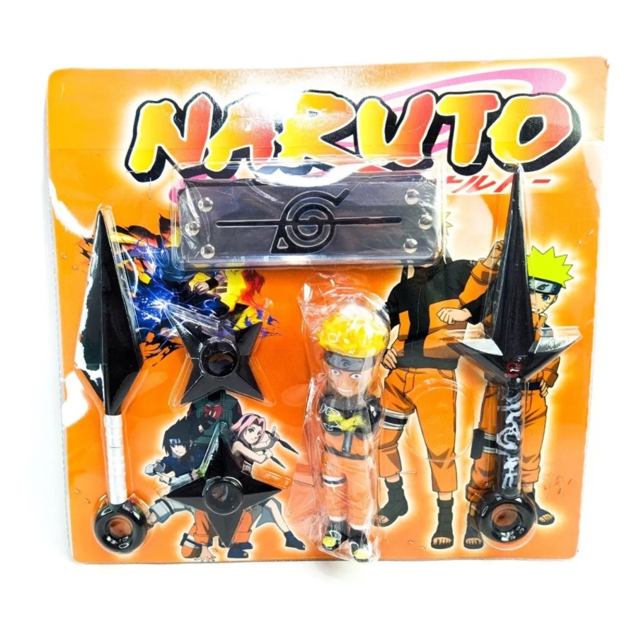Kit Naruto - Boneco Naruto + Bandana Aldeia da Folha + Colar Akatsuki -  Outros Livros - Magazine Luiza