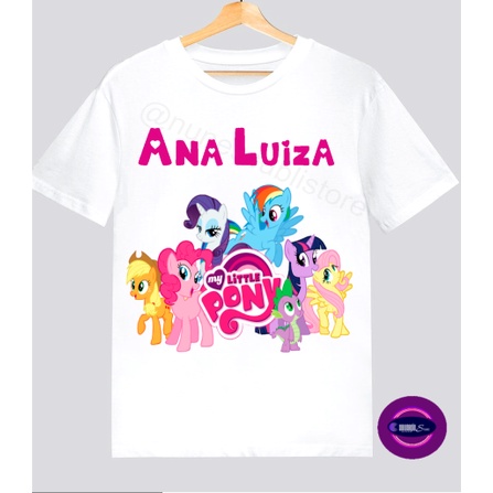 Camisa Camiseta My Little Pony Personalizada Com Nome