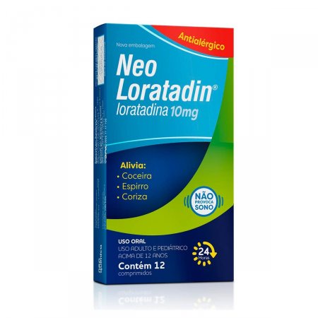 NEO LORATADIN LORATADINA 10MG 12 COMPRIMIDOS