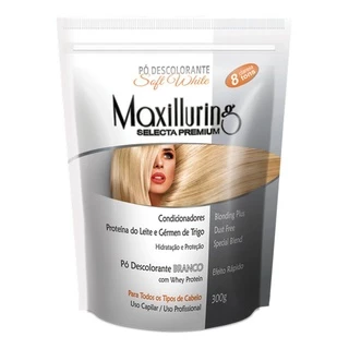 Pó Descolorante Soft White 300g Pó Branco Profissional - Efeito Rápido