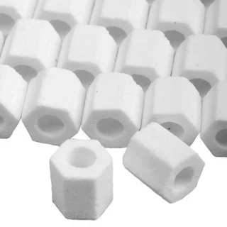 Mídia Cerâmica Biológica Bio Glass Hexagonal - Wfish 1l