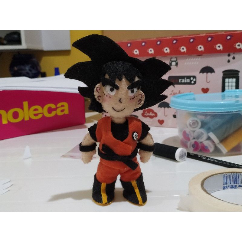 Boneco em Feltro - Goku (dragon Ball)