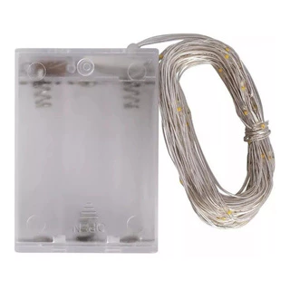 Kit Fio Cobre Prata Cordão Luz Fada 3m 20 Leds Fairy Light