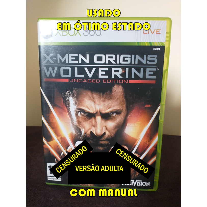 X-Men Origins Wolverine Uncaged Edition (Xbox 360) | Shopee Brasil