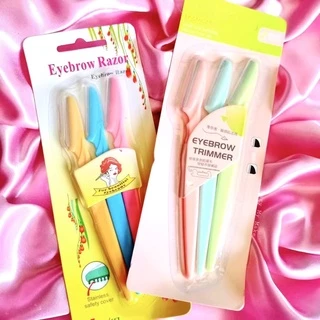 Kit 3 Navalhas para Aparar Sobrancelha / Axila / Corpo / Removedor de pelos