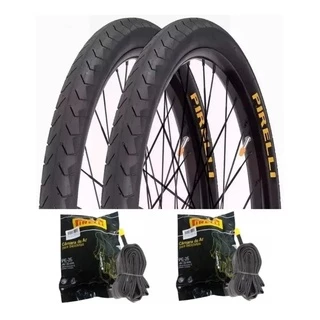 Par Pneus Pirelli Phantom Bike Aro 26 X 1.95 + 2 Camaras Pirelli Mtb em Oferta na Shopee