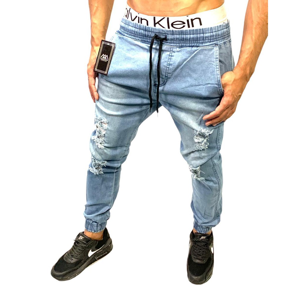 Calca jeans best sale clara rasgada masculina