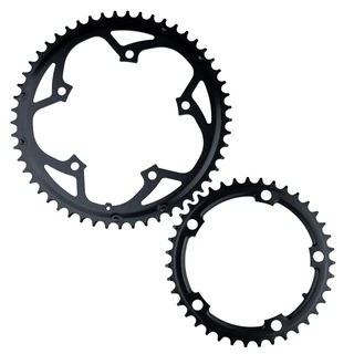 Kit Coroa Speed 5 Furos Bcd 130mm 53 e 39 dentes Bike