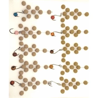 kit contendo 5 Anteninhas pesca manhosinho com engate rápido que possibilita trocar miçanga