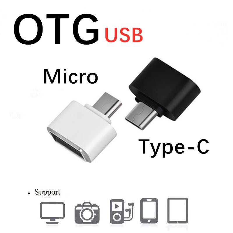 Adaptador Micro USB Tipo-C Portátil 2.0 OTG Conversor Para Android Phone
