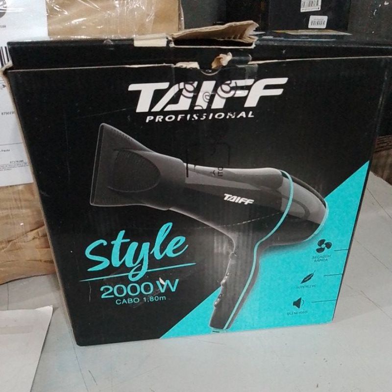 Secador Taiff Profissional Style 2000w Com Difusor Cachos Nf