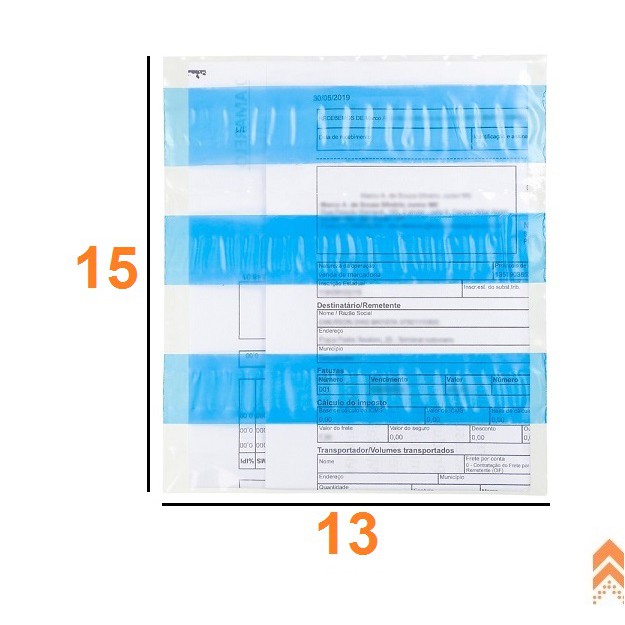 100 Envelope Saco Canguru AWB Janela Nota Fiscal Danfe 13x15 | Shopee ...