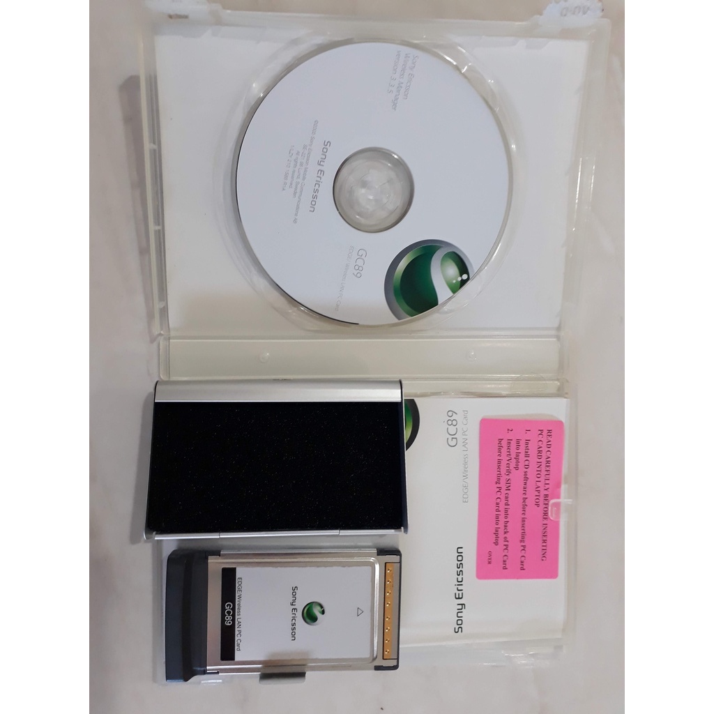 Modem Edge Sony Ericsson Pcmcia GC89 Wireless Lan Pc Card | Shopee Brasil