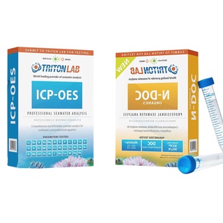 Teste Combo ICP-OES + N-DOC Análise de Água Aquário Marinho
