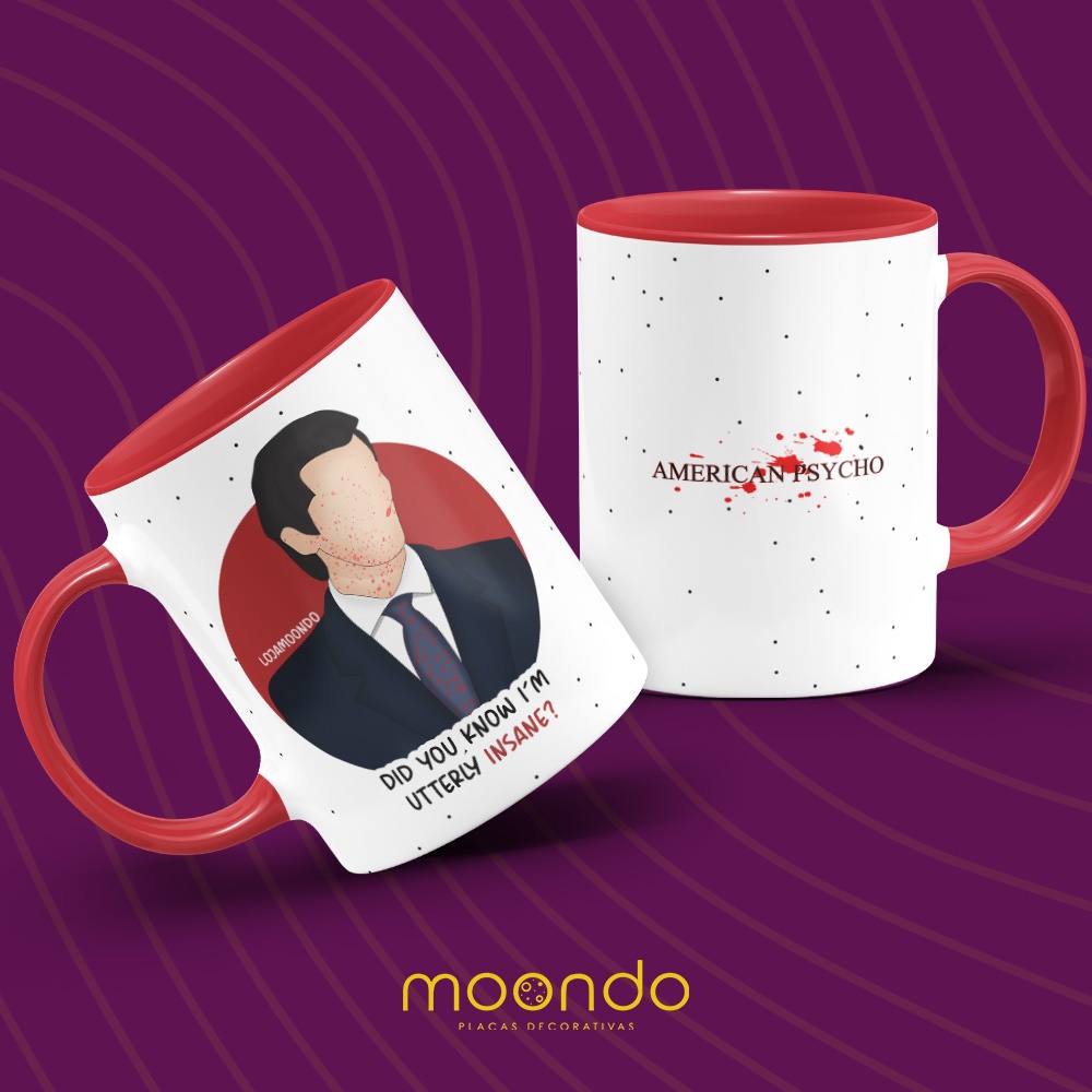 Caneca de Porcelana - American Psycho, Patrick Bateman | Shopee Brasil