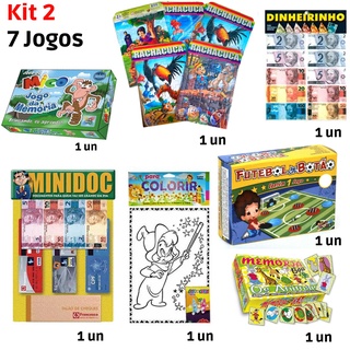 Jogo Quebra Cabeça Mini Toys Gde + Gabarito Kit Com 12 Jogos em