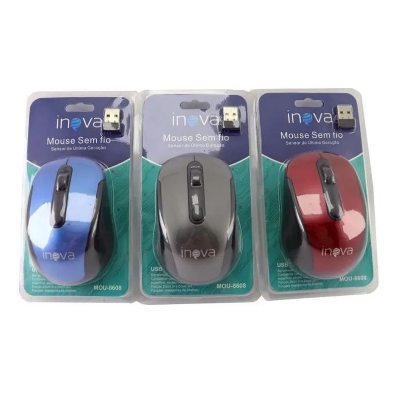 Mouse Sem Fio Wireless Pratico Para Notebook e Pc | Shopee Brasil