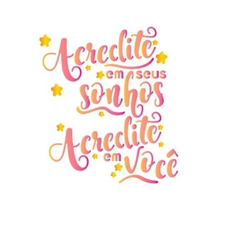 Stencil para Pintura Sta-106 Acredite em Seus Sonhos 14x14cm Litoarte