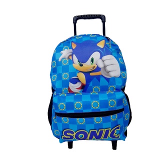 Kit Mochila Infantil Escolar Sonic Runners com Rodinhas - Chic Outlet -  Economize com estilo!