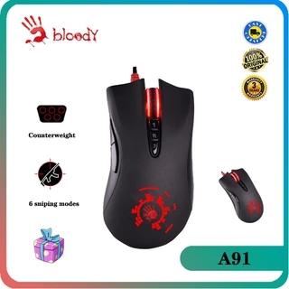 A4Tech Bloody A91 Mouse Micro Interruptor Óptico De Jogos Usb Com Fio E