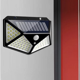 Luminárias Solar 100 Leds Com Sensor Presença Sem Fio à Prova D' Água em Oferta na Shopee