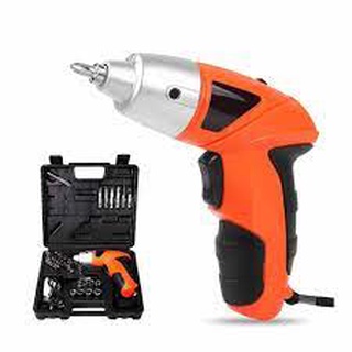 Mini Furadeira Elétrica Parafusadeira Sem Fio Com Maleta e 45 Peças - Envio Imediato