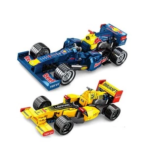 Miniatura Carro De Formula 1 Red Bull ou Renault F1 Blocos De Montar Com 331 ou 293 Peças compatível com lego