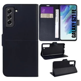 Capa Carteira Couro PRETA para Galaxy S21 FE G990 - Cell In Power25