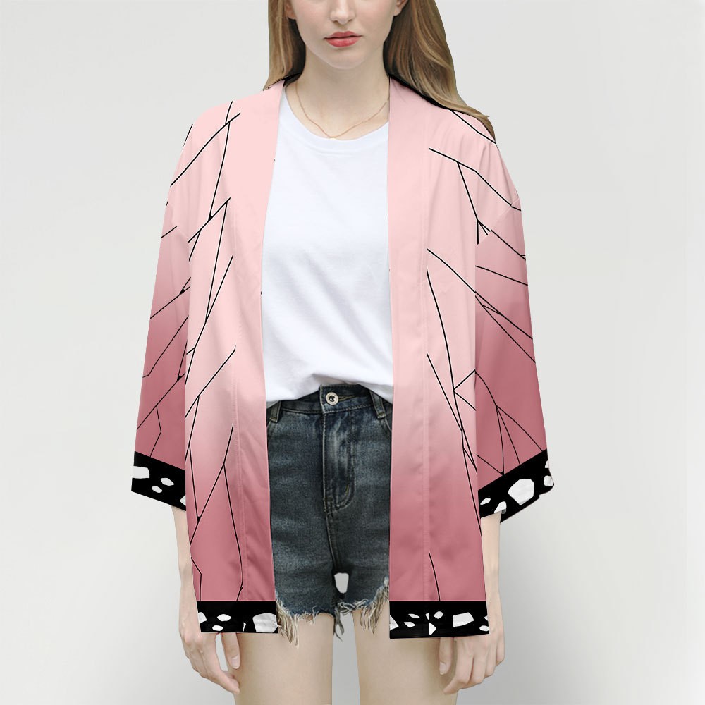Cacador De Demonios Kochou Shinobu Himejima Kyoumei Cosplay Camisa De Kimono Diario Manga 3 4 Haori