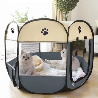 Casa Tenda De Gato Dobrável De Estimação Gaiola Oxford Pano Cachorro Cama De Pet Entrega Sala De khemah kucing besar murah