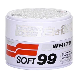 Cera Carnaúba Para Carros Brancos Soft99 White Cleaner 350g