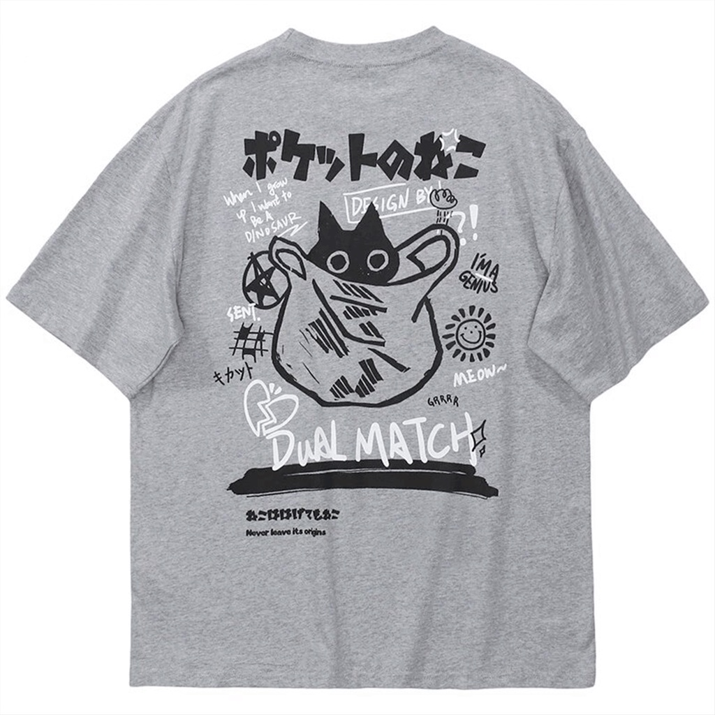 Camiseta Gatinho Kawaii Tumblr Harajuku Aesthetic Unissex