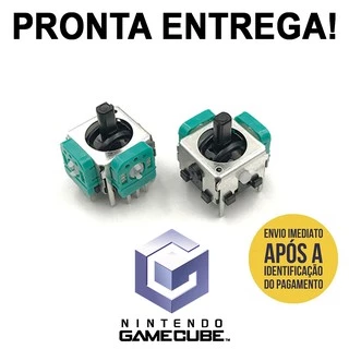 Par Analógicos Game Cube 3d Eixo Direcional Controle Gamecube Novos