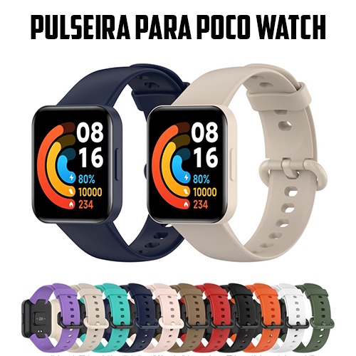 pulseira para poco watch silicone pulseira de substituição colorida para poco watch pulseira extra