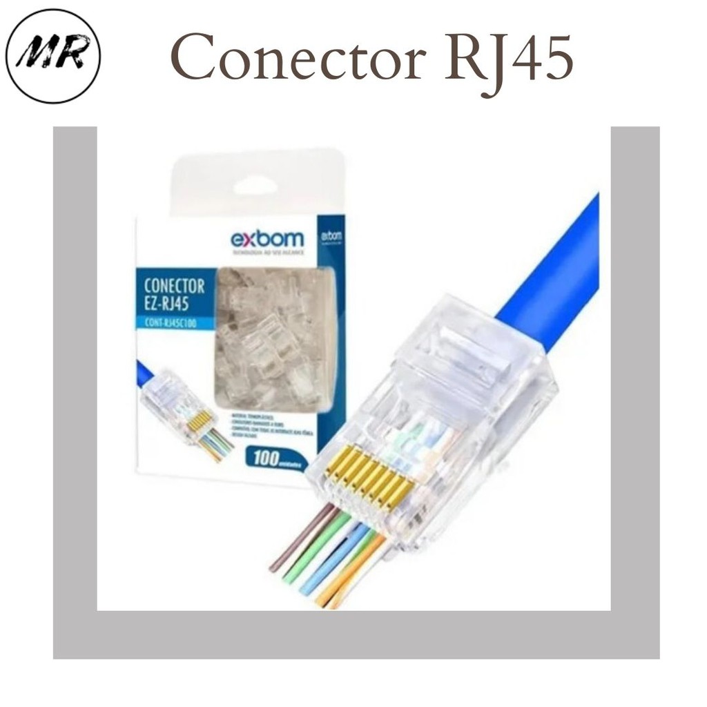 Cabo De Rede Ethernet Exbom Lan Rj45 Cat5e UTP