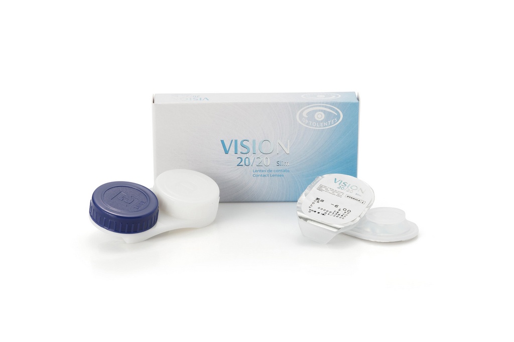 Lente de Contato Descartável Optogel Vision 20/20 Slim | Shopee Brasil