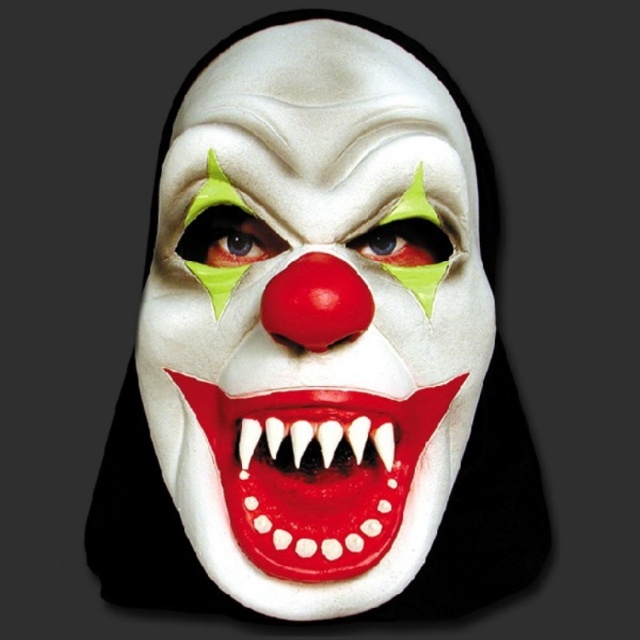 Máscara Facial De Halloween Assustador Jtff Máscaras Faciais De Horror  Sorridente Os Adereços Do Mau Cosplay - Escorrega o Preço