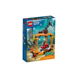 Lego City O Desafio De Acrobacias Com Ataque De Tubarão 122 Peças 60342 - Lego