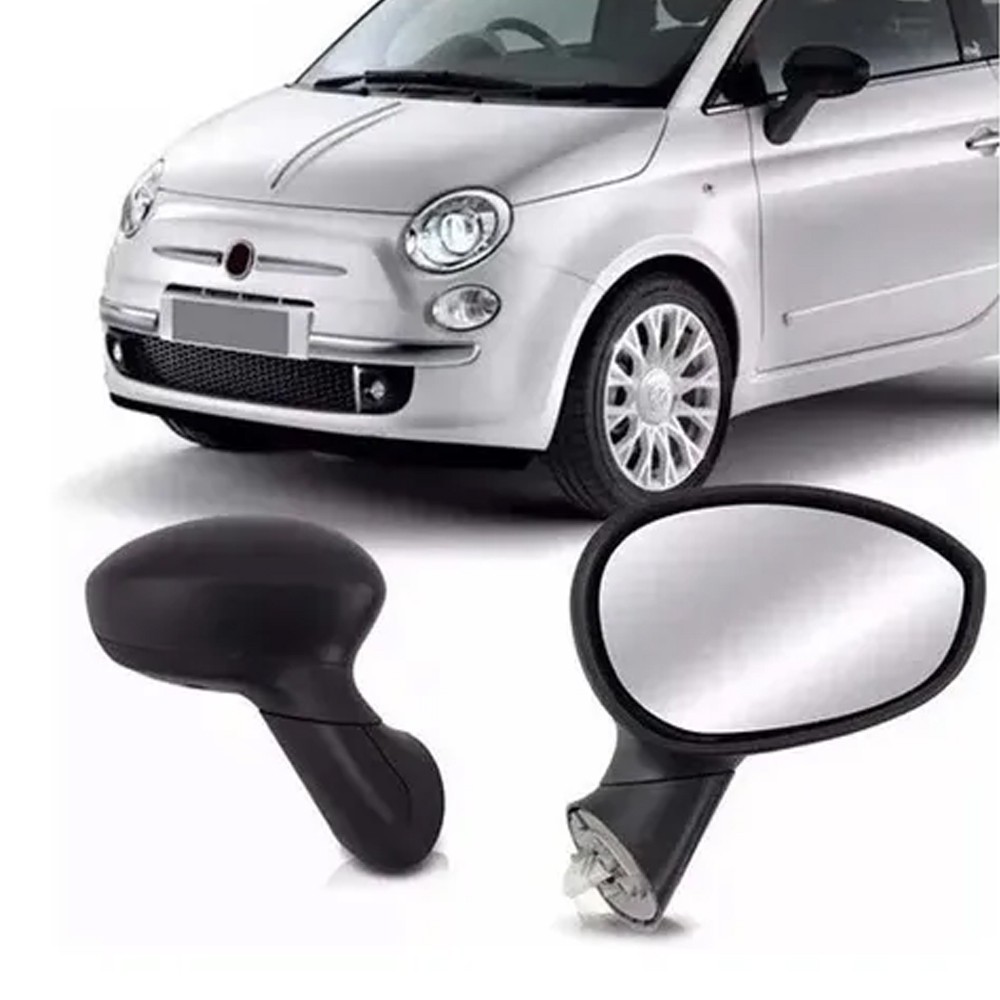 Retrovisor Fiat 500 2008 2009 2010 2011 2012 Elétrico Sem Pisca ...
